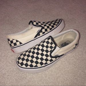 Checkerboard Slip-On Vans
